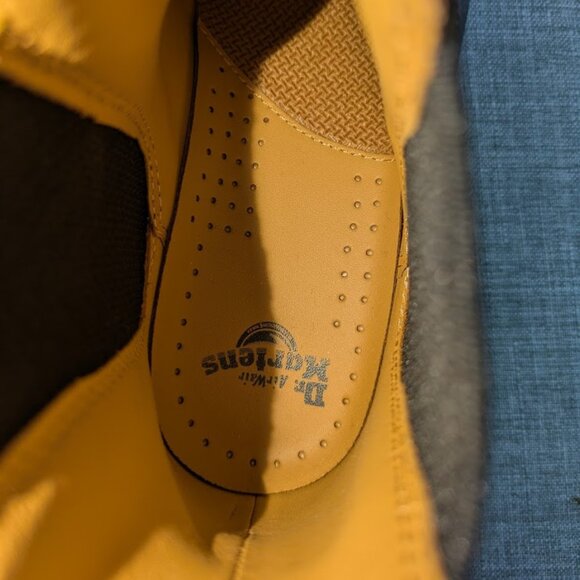 Dr. Martens Air Wait Women’s Size 5 US (UK 4) Leather‎ Chelsea Boots White Black - Picture 4 of 9